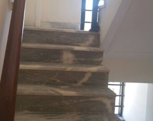 marble staircase to private terrace